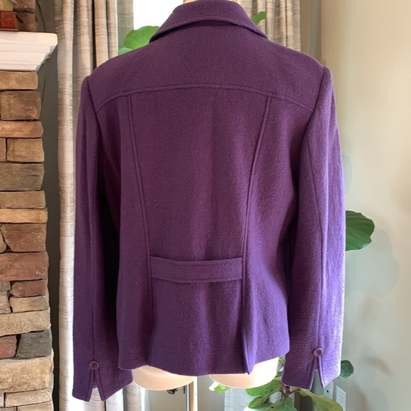 Pendleton XL purple merino wool jacket - Picture 3 of 7